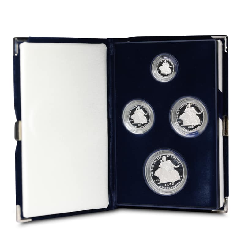 アメリカ合衆国 銀製 4枚セット 2004 Proof 4-Coin American Platinum Eagle Set l JM Bullion™