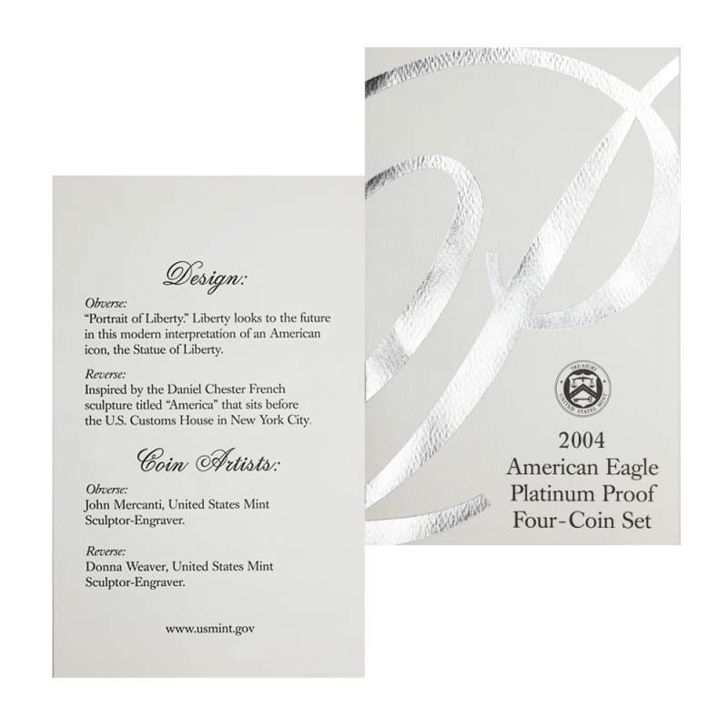 2004 Proof 4-Coin American Platinum Eagle Set l JM Bullion™
