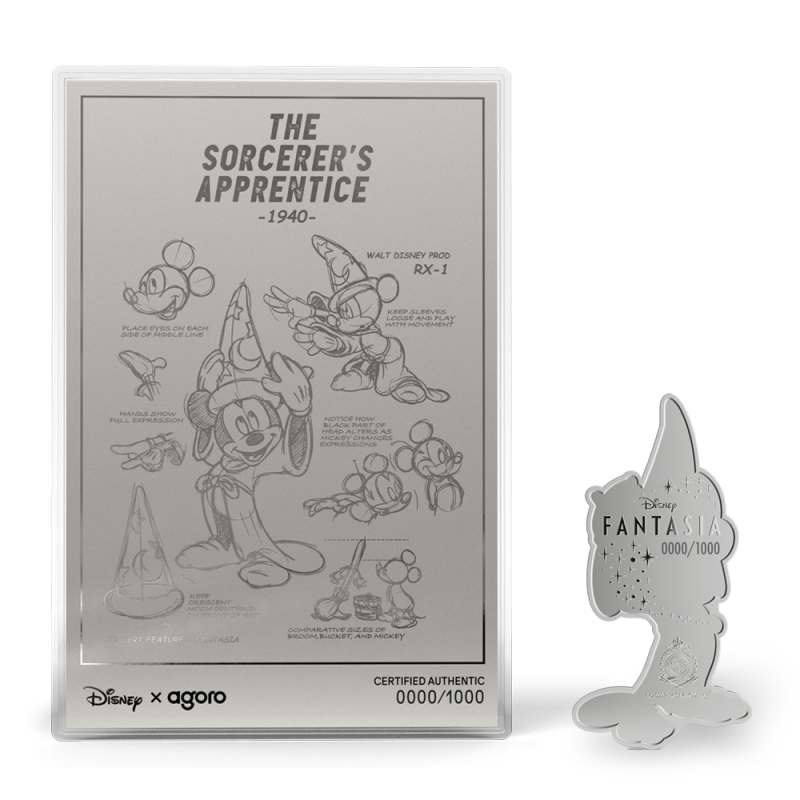 2025 Disney Classic Collection Silver Fantasia Foil and Coin Set l