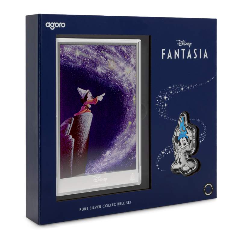 2025 Disney Classic Collection Silver Fantasia Foil and Coin Set l