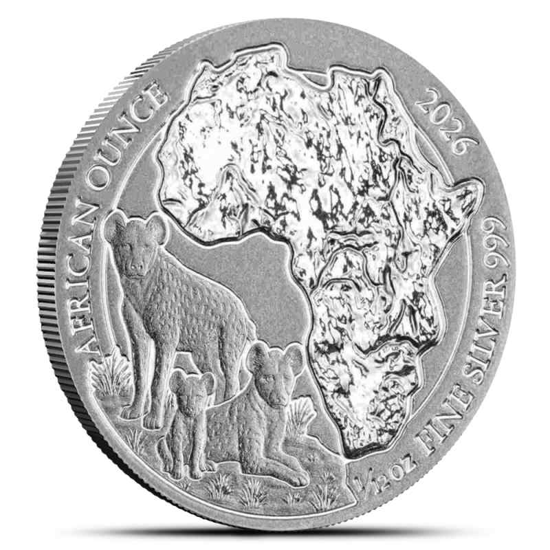 2026 1/12 oz Rwanda Silver African Ounce Spotted Hyena Coin (BU) l