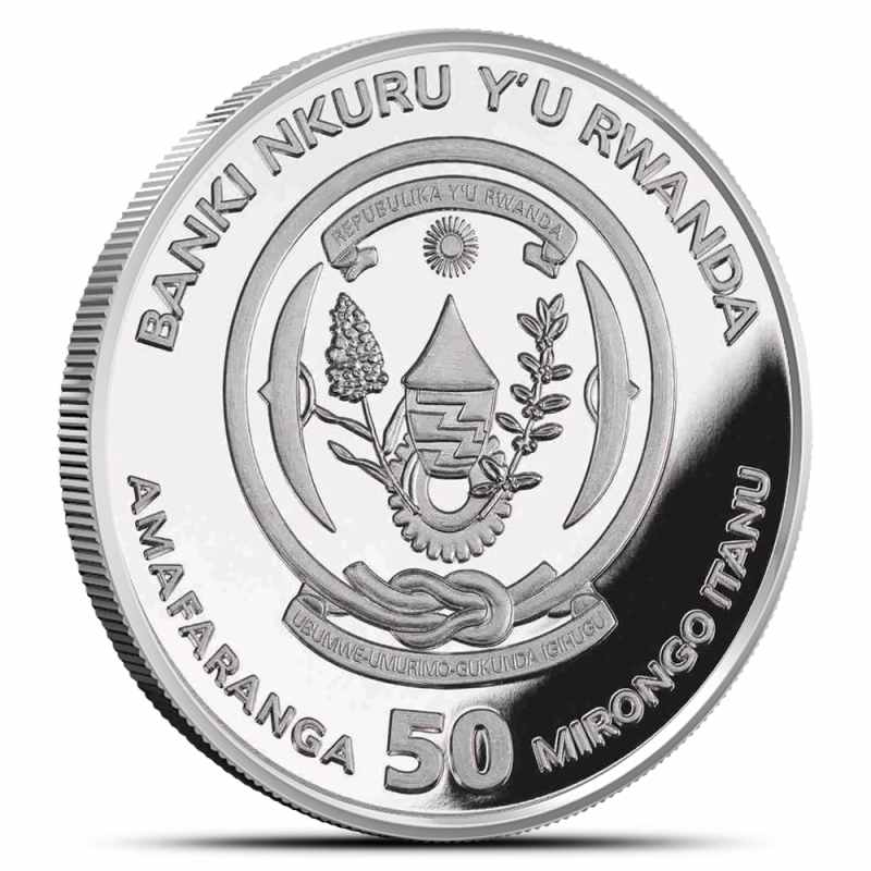2026 1 oz Rwanda Silver African Ounce Spotted Hyena Coin l JM Bullion™
