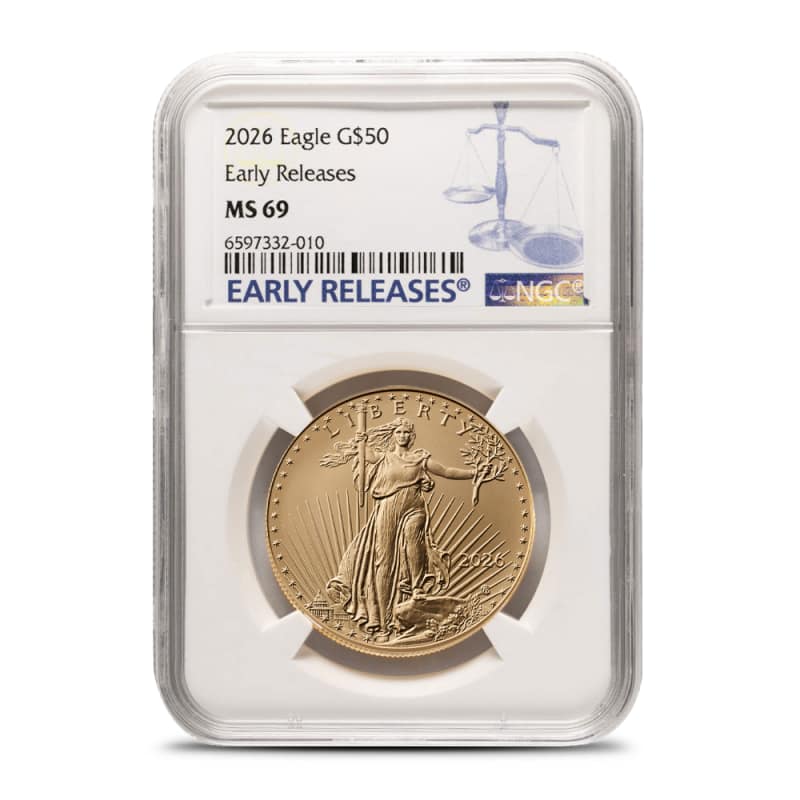 2026 1 oz American Gold Eagle Coin NGC MS69 ER l JM Bullion™