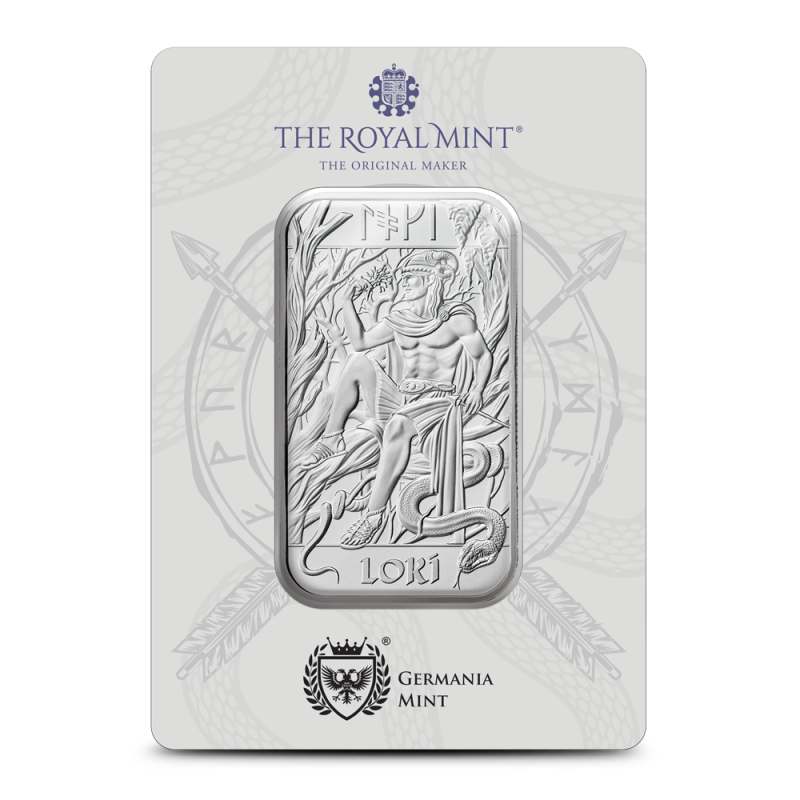 1 oz The Royal Mint Norse Gods Loki Silver Bar l JM Bullion™