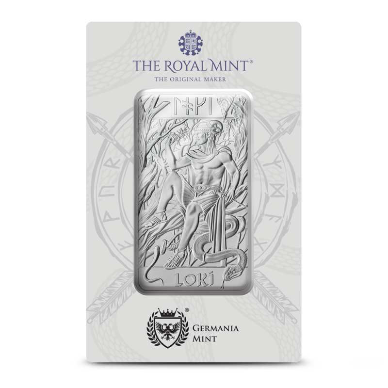 10 oz The Royal Mint Norse Gods Loki Silver Bar l JM Bullion™