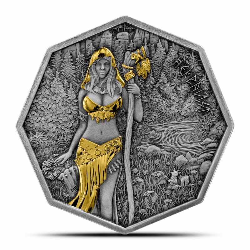 2025 1 oz Antique Germania Mint Witchcraft Herbalist Silver Round