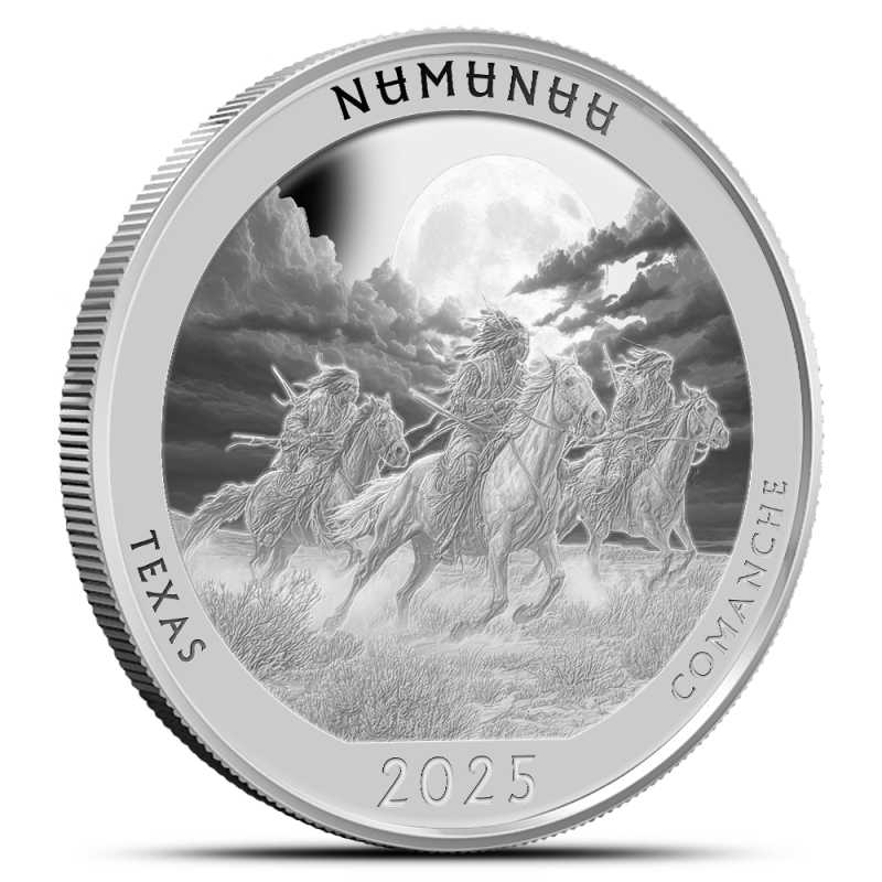 2025 1 oz Proof Native America the Beautiful Texas Silver Coin l