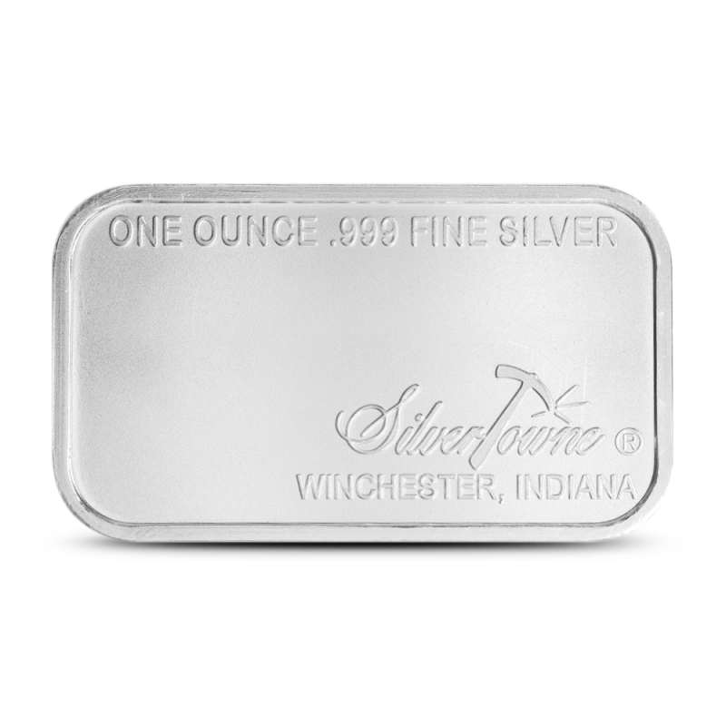 1 oz SilverTowne Retro Eagle Silver Bar (New) l JM Bullion™