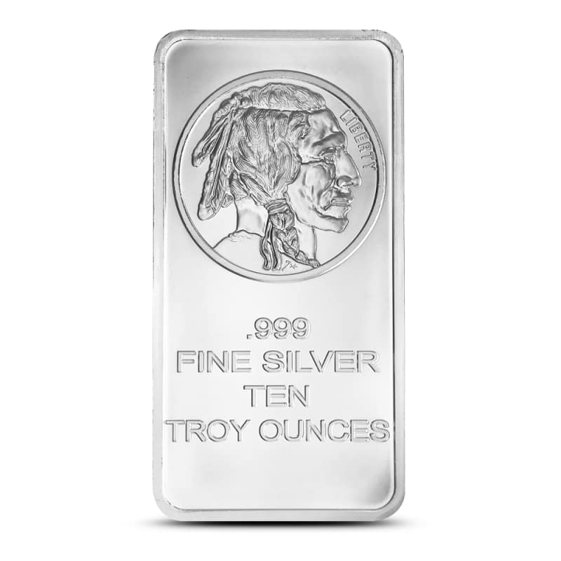 10 oz SilverTowne Buffalo Silver Bar l JM Bullion™