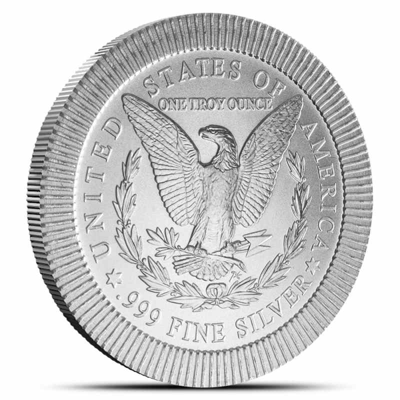 コレクション e T. Morgan 1876-Dated Silver 1oz 1 oz SilverTowne Morgan Stackable Silver Round (New) l JM Bullion