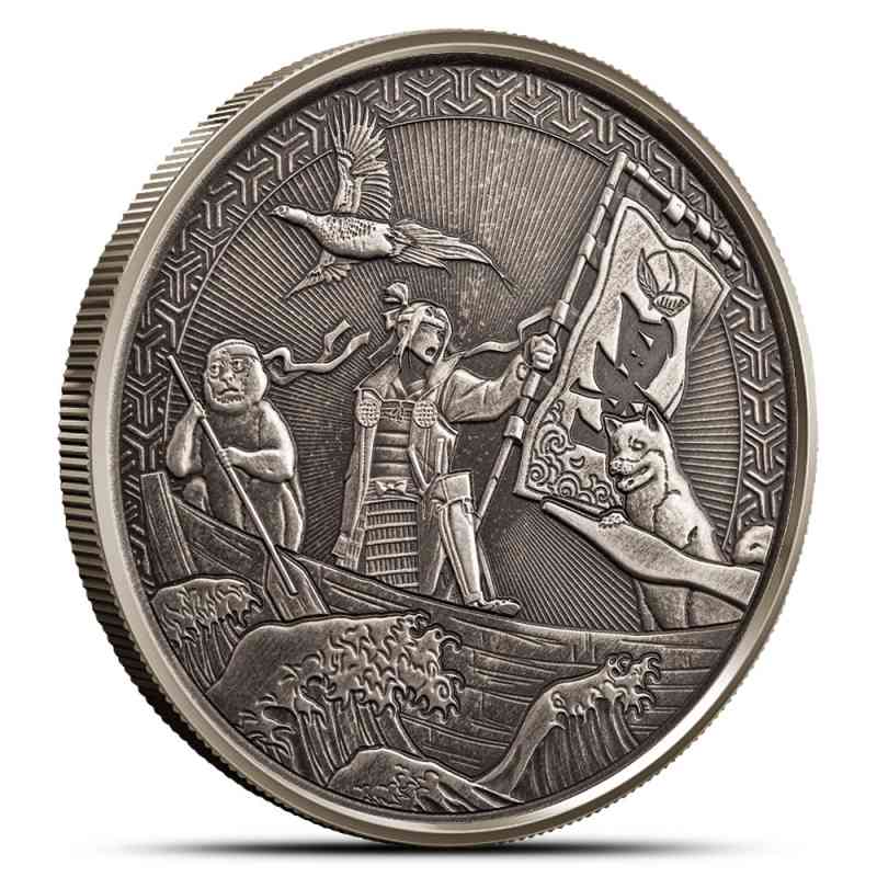2021 Samoa Silver Momotaro Onto Demon Island in Anime Coin l JM