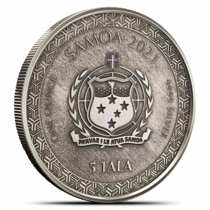 2021 Samoa Silver Momotaro Onto Demon Island in Anime Coin l JM