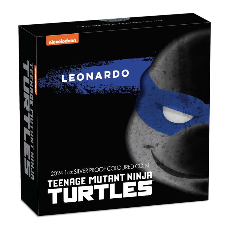 2024 Colorized Tuvalu Silver Teenage Mutant Ninja Turtles Leonardo