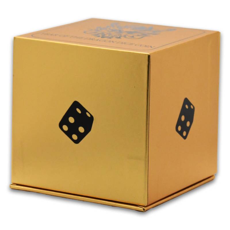 2024 1 oz Fiji Silver Year of the Dragon Dice Coin (Gilded) l JM