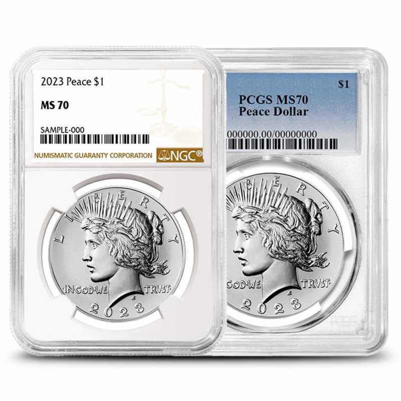 2023 Peace Silver Dollar Coin MS70 l JM Bullion™