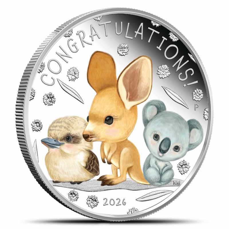 2026 1/2 oz Proof Australian Silver Newborn Coin l JM Bullion™