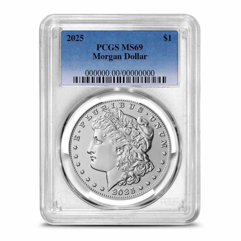 2025年 アメリカ 1オンス銀貨 シルバーイーグル PCGS MS69 FS 2025 Morgan Silver Dollar Coin PCGS MS69 FS l JM Bullion™