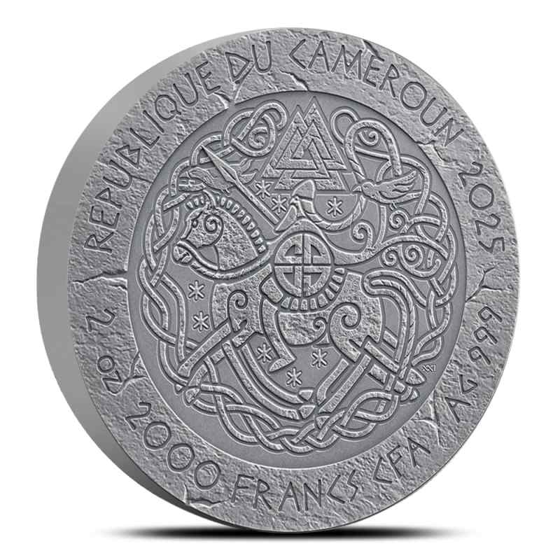 2025 2 oz Colorized Antique Cameroon Silver The Way to Valhalla