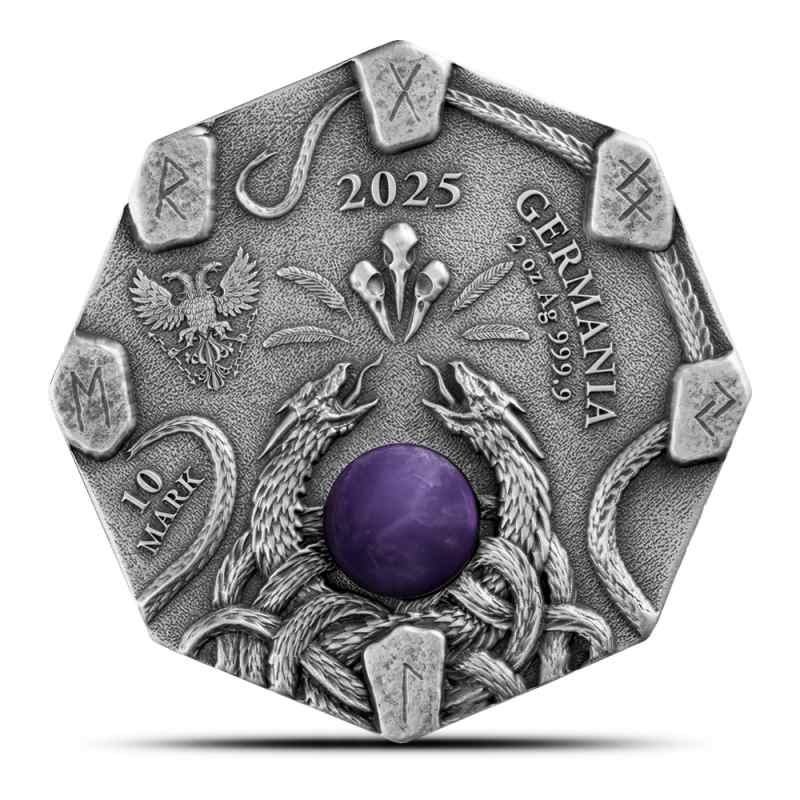 2025 2 oz Germania Mint Witchcraft Herbalist Silver Round l JM