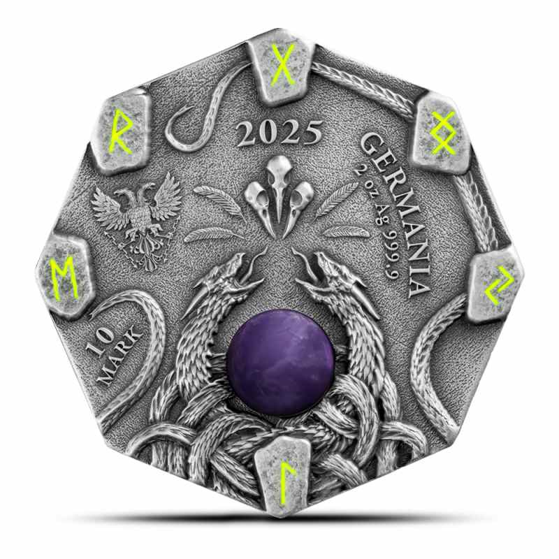 2025 2 oz Germania Mint Witchcraft Herbalist Silver Round l JM