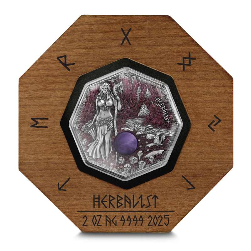 2025 2 oz Germania Mint Witchcraft Herbalist Silver Round l JM