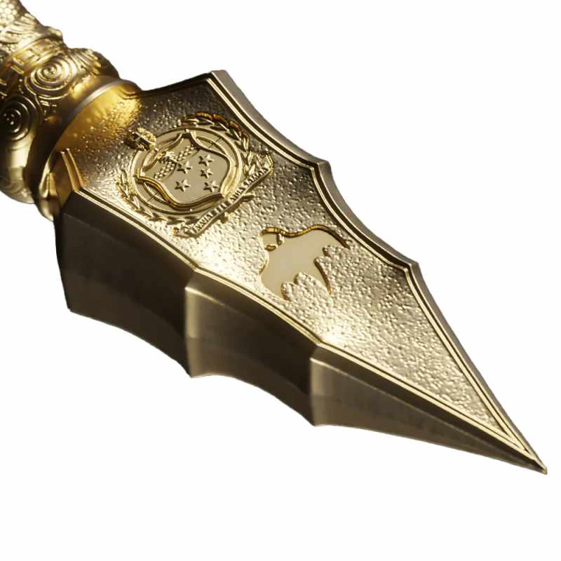 2025 2 oz Antique Samoa Silver Guan Yu's Green Dragon Crescent