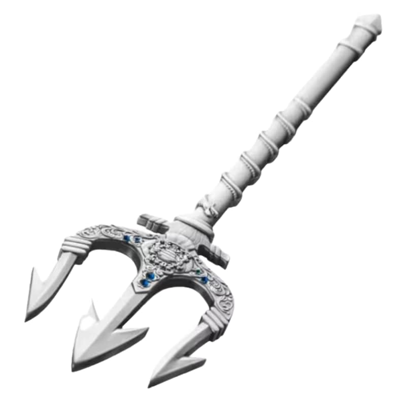 2025 2 oz Antique Republic of Chad Silver Poseidon Trident Coin l