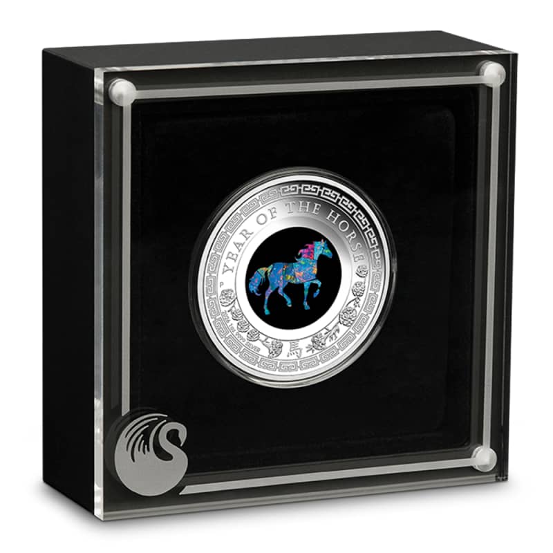 2026 1 oz Proof Australian Silver Lunar Horse Opal Coin l JM Bullion™