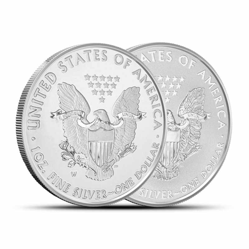2013-W Silver Eagle West Point 75th Anniversary 2-Coin Set l JM