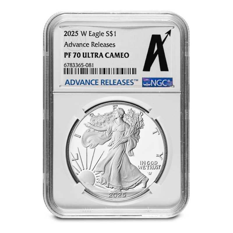 2025 1 oz Proof American Silver Eagle Coin NGC PF70 UCAM AR l JM