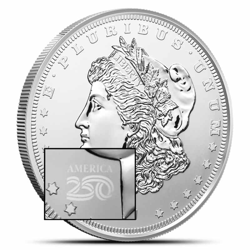 1 oz Sunshine Morgan Silver Round America250 Privy l JM Bullion™