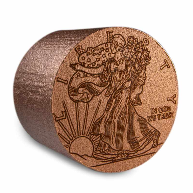 5 Pound Cylinder Walking Liberty Copper Bar (New) l JM Bullion™