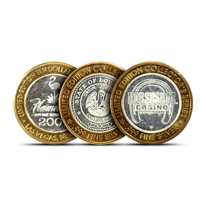 $10 Gaming Token (Varied Condition, Varied Design) l JM Bullion™