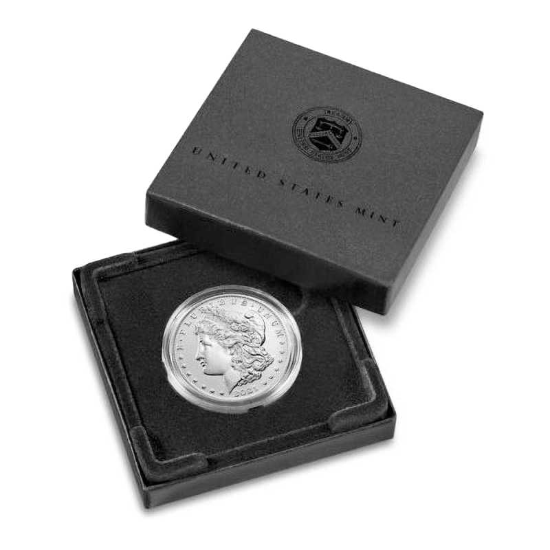 2021 Morgan Silver Dollar Coin (Box + CoA, Varied Mint Mark) l JM