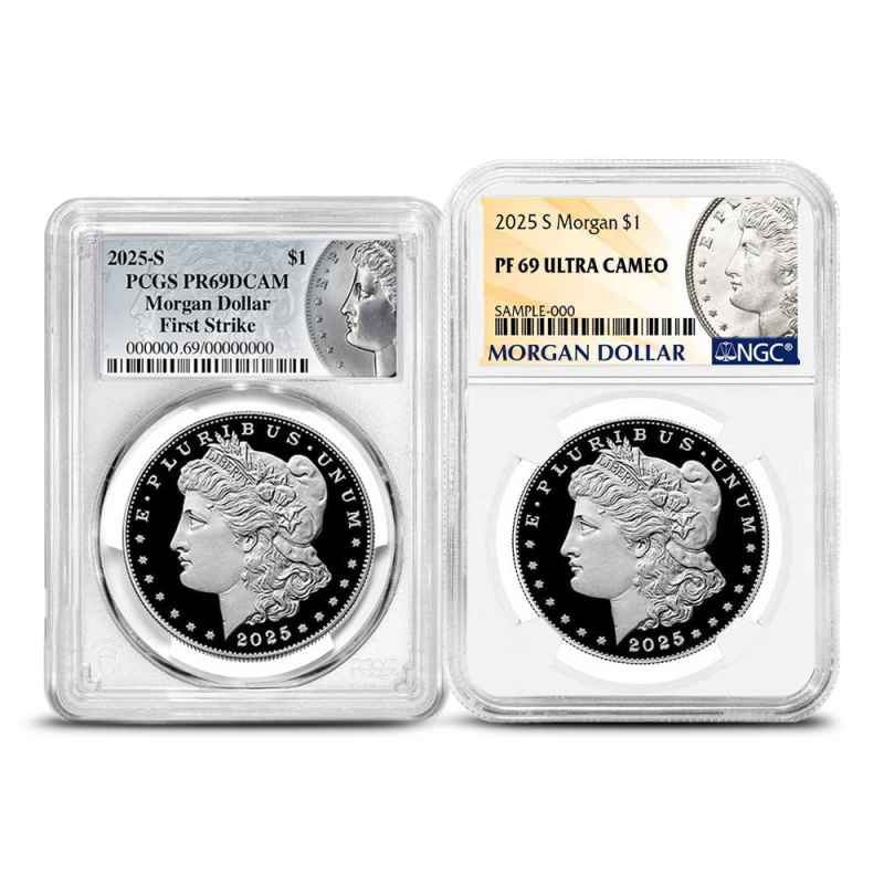 Proof Morgan Silver Dollar Coin PF/PR69 (2023+, Varied Mint Mark