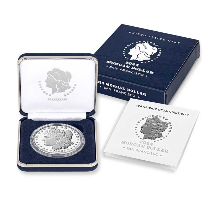 Proof Morgan Silver Dollar Coin (Box + CoA, 2023+) l JM Bullion™