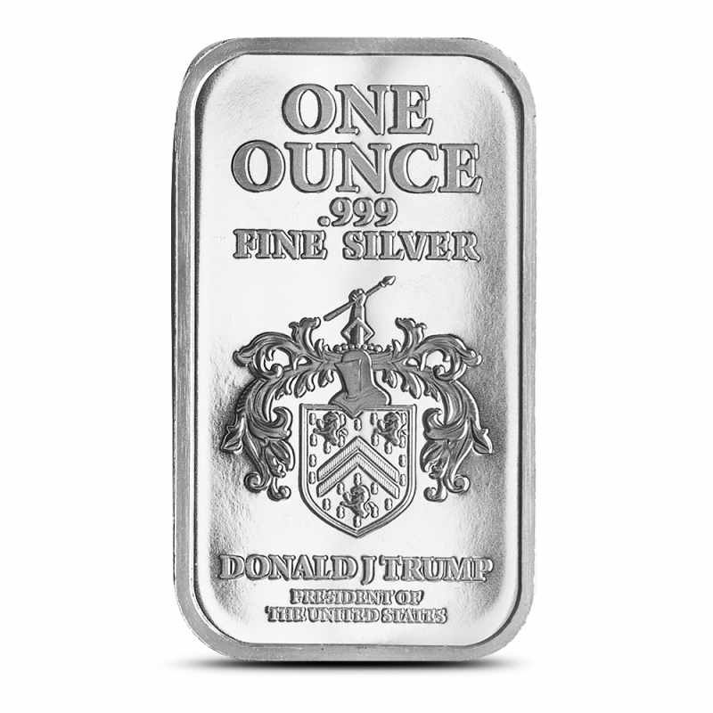 1 oz President Trump Coat of Arms Silver Bar (New) l JM Bullion™
