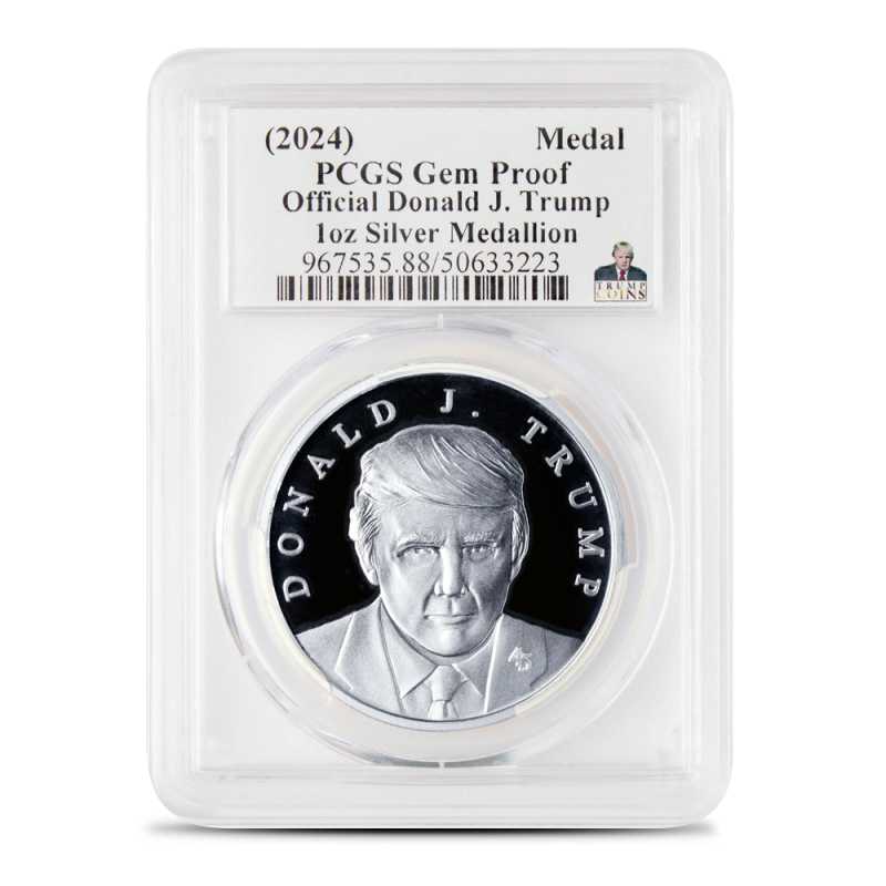 2024年トランプ大統領 銀貨メダル 1オンス PCGS GEMプルーフ 本物 楽天市場】銀 トランプ大統領の通販 コレクション