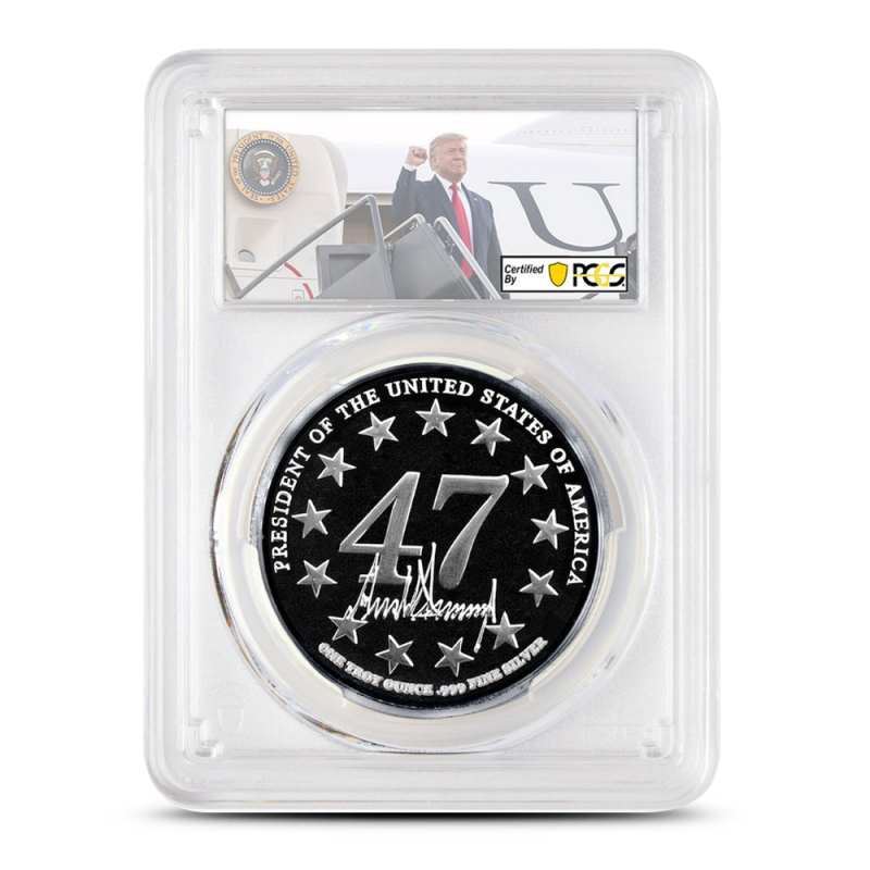 【限定2500枚】2021 Victory 銀貨 1oz 箱・証明書付 1 oz President Trump Victory Silver Medallion PCGS GEM Proof l JM