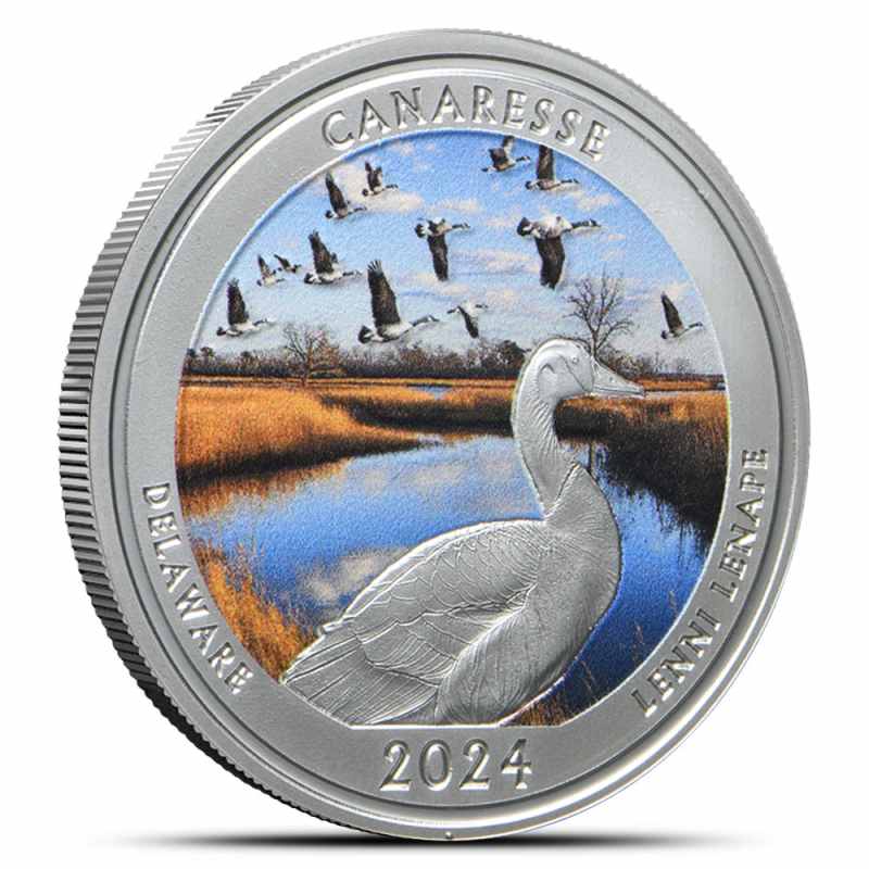 ★銀製品★世界の宝石 ★ミニチュアコレクション★シルバー925★約184g 2024 1 oz Colorized Native America the Beautiful Delaware Silver