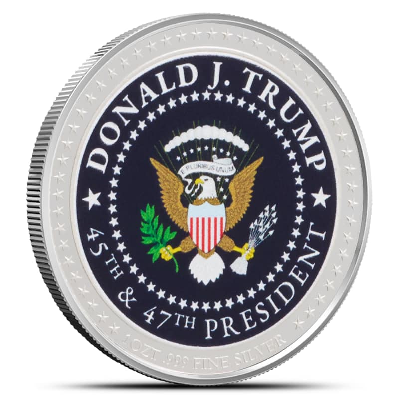 トランプ大統領記念　47th Collection 1オンス純銀 1 oz President Trump Signature Portrait Silver Medallion (Proof