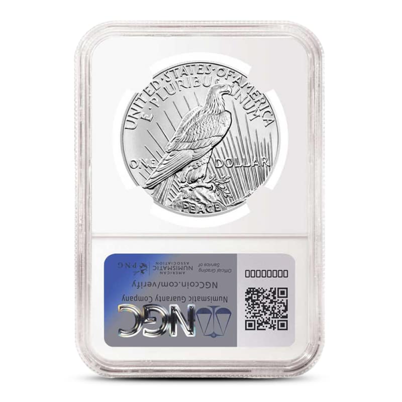 2021 Peace Silver Dollar Coin MS69 (Varied Label) l JM Bullion™