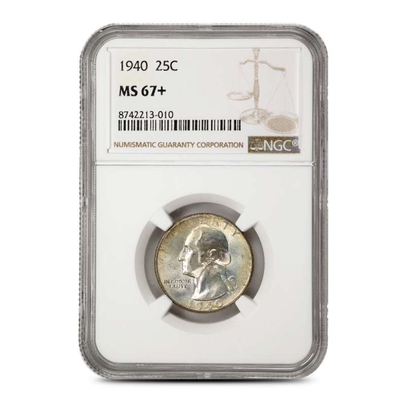 1940 Washington Quarter NGC MS67+ l JM Bullion™