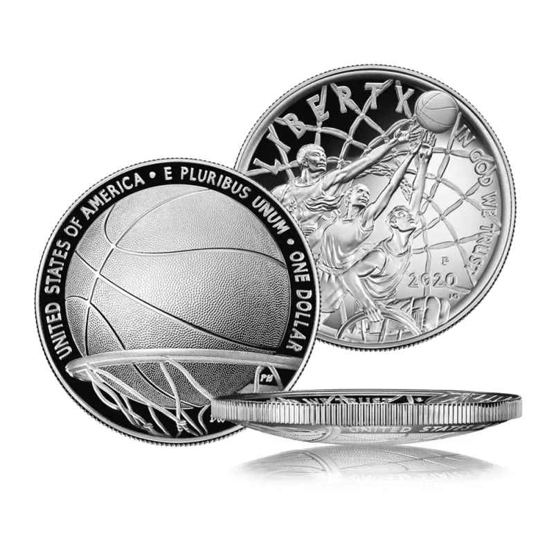 2020-P $1 Proof Basketball HOF Silver Coin (Capsule Only) l JM