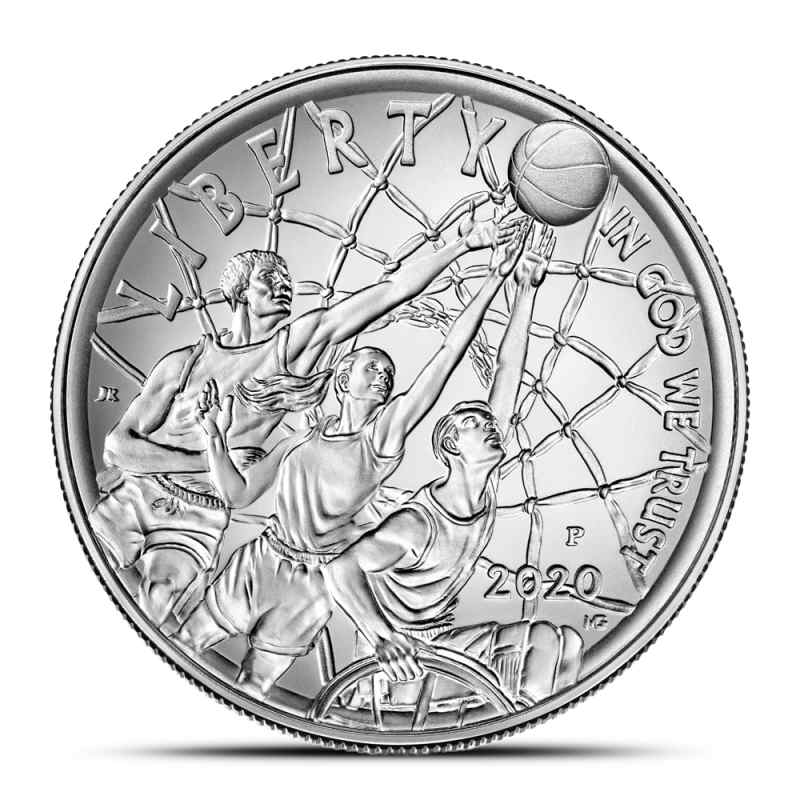 2020-P $1 Proof Basketball HOF Silver Coin (Capsule Only) l JM