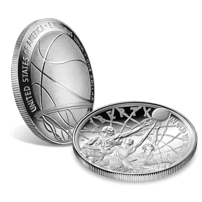 2020-P $1 Proof Basketball HOF Silver Coin (Capsule Only) l JM