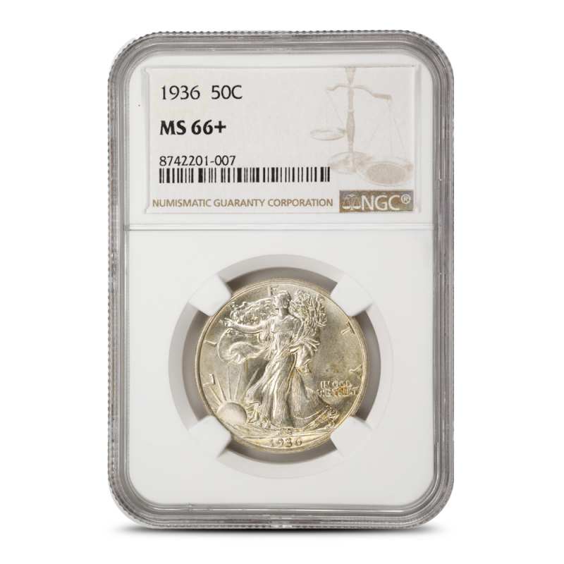 1936 Walking Liberty Half Dollar NGC MS66+ l JM Bullion™