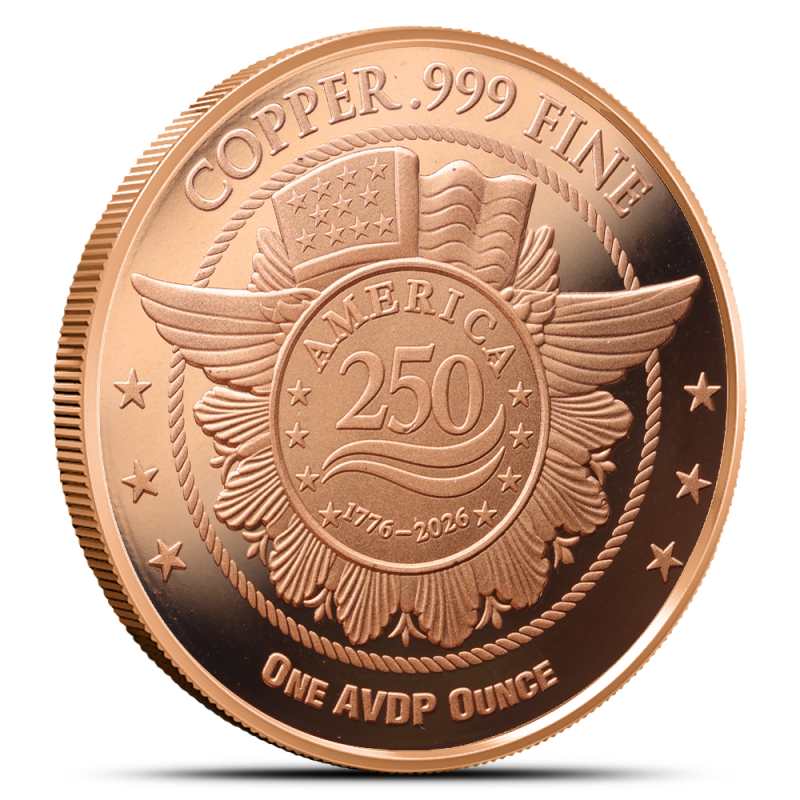 2026 1 oz America250 Copper Round l JM Bullion™