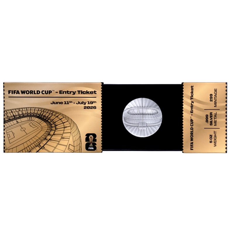 2026 5 oz Antique Solomon Islands Silver FIFA Stadium Sliding Door