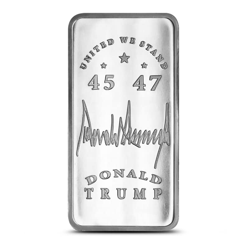 10 oz President Trump Coat of Arms Silver Bar (New) l JM Bullion™